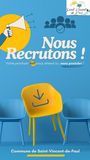 Story Annonce Recrutement Offre emploi Entreprise Professionnel Photo Illustration Bleu Jaune Moderne.png